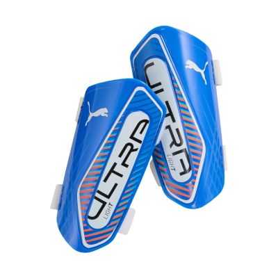 2. Ochraniacze piłkarskie Puma Ultra Light Strap niebieskie 30992 04