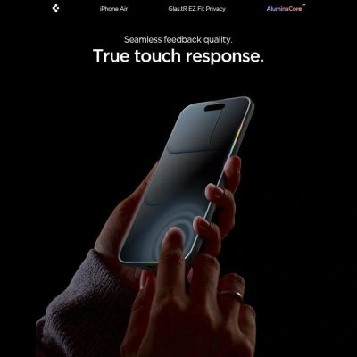 8. Szkło prywatyzujące Spigen Glas.TR EZ Fit 2-pack na iPhone 17 Air