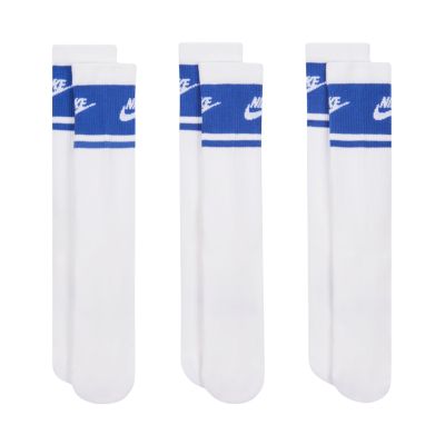 Skarpety Nike Everyday Elevated Crew 3 pary biało-niebieskie IM7949 904