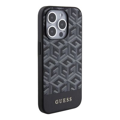 4. Etui Guess GCube Stripes MagSafe na iPhone 15 Pro Max - czarne