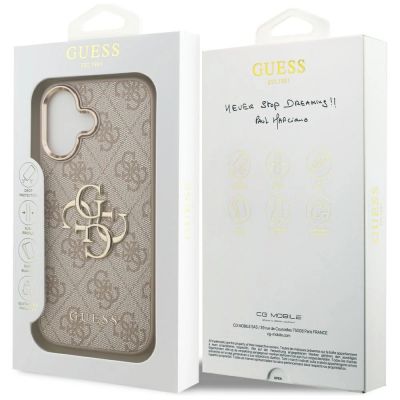 8. Etui Guess 4G Big 4G Classic Logo na iPhone 17 - różowo-złote