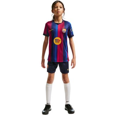 10. Koszulka dla dzieci Nike FC Barcelona 2026/27 Stadium Home bordowo-niebieska II1624 683