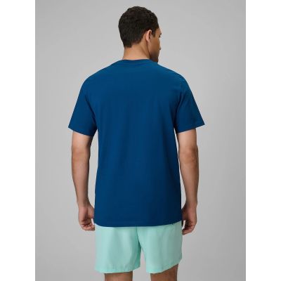 2. T-shirt regular z nadrukiem męski 4F 4FWSS26TTSHM2783-46S