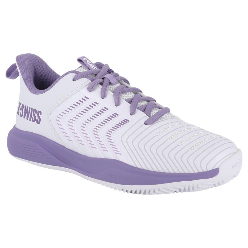 2. Sneakersy damskie K-swiss ULTRASHOT LIGHT CLAY do treningu fioletowe (94742-151-M)