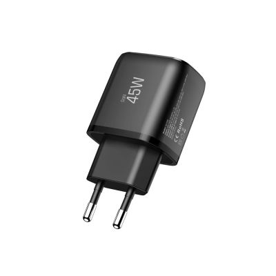 4. Ładowarka sieciowa Tech-Protect NCA45W-GAN 2-Porty USB-C / USB-A 45W - czarna