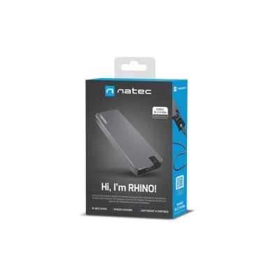8. NATEC OBUDOWA SSD RHINO M.2 NVME ALUMINIUM NKZ-1953