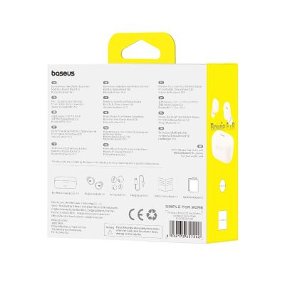 6. Słuchawki bezprzewodowe Baseus Bowie E18 (biały)