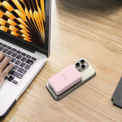 9. Powerbank Tech-Protect PB31 LifeMag MagSafe 10000 mAh - różowy