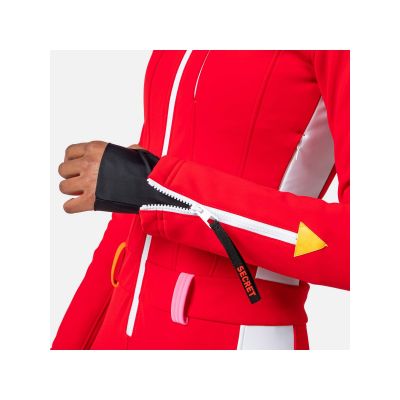 4. Kombinezon Rossignol W Sublim Insulated Overall czerwony
