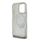 7. Etui Guess IML Flowers Wreath MagSafe na iPhone 16 Pro - czarne