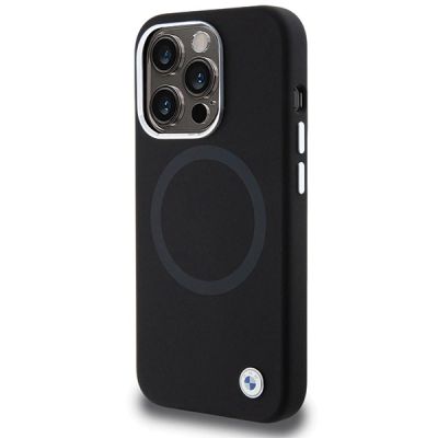 2. Etui BMW Signature Liquid Silicone MagSafe na iPhone 15 Pro - czarne