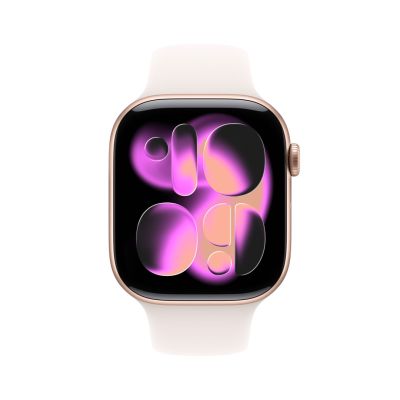 3. Smartwatch Apple Watch 11 GPS 46mm Rose Gold Alu Sport Band S/M Różowy (MEV64RK/A)