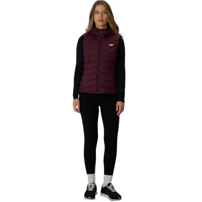 7. Kamizelka damska 4F F372 burgund 4FWAW26TVJAF372 60S