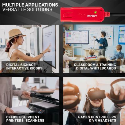 5. Lindy 42782 kabel USB USB 2.0 12 m USB A Czarny