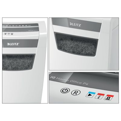 6. Leitz Niszczarka IQ Home Office P4, 10 kartek, 23 l kosz