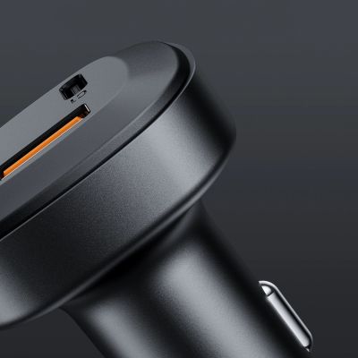 11. Acefast ładowarka samochodowa 66W 2x USB Typ C / USB, PPS, Power Delivery, Quick Charge 4.0, AFC, FCP, SCP czarny (B3 black)