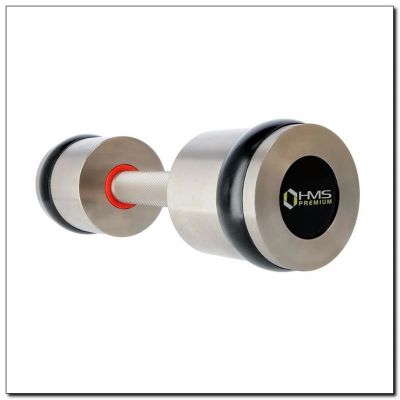 2. Hantle chromowane 2x9 kg silikonowe elementy HMS Premium HH09