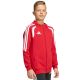 4. Bluza dla dzieci adidas Tiro 26 League Sweat Full Zip Hoodie czerwona KF9101