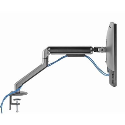 16. GEMBIRD BIURKOWE REGULOWANE RAMIĘ/UCHWYT NA MONITOR 17-32, VESA 100X100MM, DO 9 KG, KOLOR SZARY
