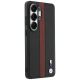 4. Etui BMW Perforated Stripe Logo MagSafe do Samsung Galaxy S26 Ultra - czerwone