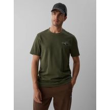 T-shirt regular z nadrukiem męski 4F 4FKAW26TTSHM4477-043S