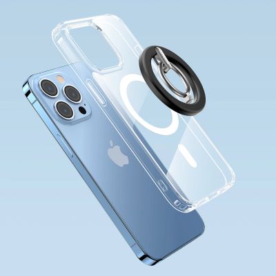 4. Joyroom zestaw wielofunkcyjny magnetyczny uchwyt samochodowy ring podstawka do telefonu czarny (JR-ZS294)