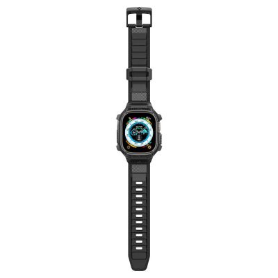 9. Etui z paskiem Spigen Rugged Armor Pro na Apple Watch Ultra (49 mm) - czarne