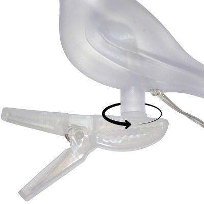 7. LAMPA SOLARNA GIRLANDA OGRODOWA PARTY LIGHT PTASZKI 5LED