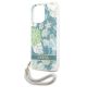 6. Etui Guess Flower Strap na iPhone 13 Pro / iPhone 13 - zielone