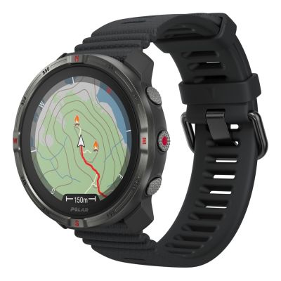 Polar Grit X2 3,25 cm (1.28") AMOLED 44.7 mm Cyfrowy 416 x 416 px Ekran dotykowy Czarny GPS