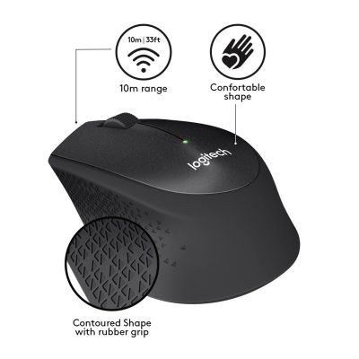 2. Mysz Logitech M330 910-004909 (USB 2.0; kolor czarny; optyczna)
