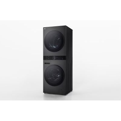 8. Pralko-suszarka WashTower LG WT1210BBF 12/10kg AI DirectDrive z pompą ciepła TurboWash pralka suszarka czarna