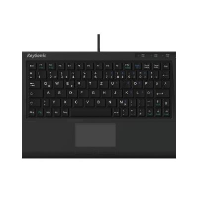 KeySonic ACK-3410 (DE) klawiatura Biuro USB QWERTZ Niemiecki Czarny