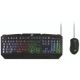 MediaRange MRGS102 klawiatura Dołączona myszka Gaming USB QWERTZ Niemiecki Czarny