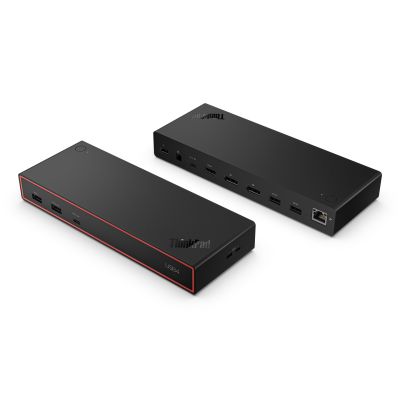 8. Lenovo ThinkPad USB4 Dock 5000 Przewodowa Thunderbolt 4 Czarny
