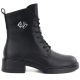 6. Skórzane botki damskie workery czarne D&A S.Barski MK62-7014