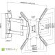 3. Techly ICA-PLB 136E uchwyt do telewizorów 139,7 cm (55") Czarny