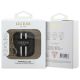 3. Guess GUA2P4RPSK AirPods 1/2 cover        czarny/black 4G Printed Stripes Charm