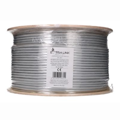 8. Extralink CAT6A FFTP (F/FTP) INDOOR TWISTED PAIR 305M kabel sieciowy