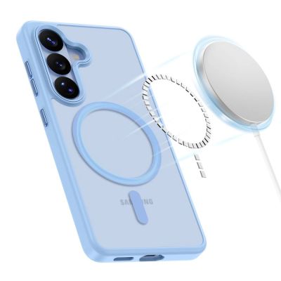 3. Etui Tech-Protect Magmat MagSafe na Samsung Galaxy S26 - niebieskie matowe