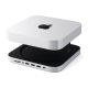 7. Satechi Stand & Hub - podstawka i hub do Mac Mini/Studio (USB-C 3.2, USB-A 3.2, 2x USB-A 3.0, 3,5mm jack, port micro/SD, NVMe/M.2 SATA SSD)