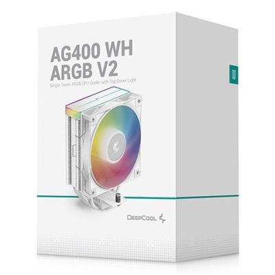 7. DeepCool AG400 WH Procesor Chłodnica powietrza 12 cm Biały 1 szt.