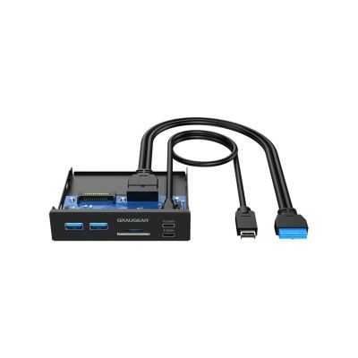 Panel przedni Graugear Multi z koncentratorem USB + czytnikiem kart