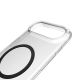 7. Etui Puro Lite Mag TPU+PC kompatybilne z MagSafe na iPhone 17 Air - przezroczyste z czarnym pierścieniem