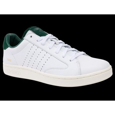 2. Sneakersy K-swiss LOZAN KLUB LTH WHITE/POSY GREEN/SNOW WHITE-M (07263-130-M)