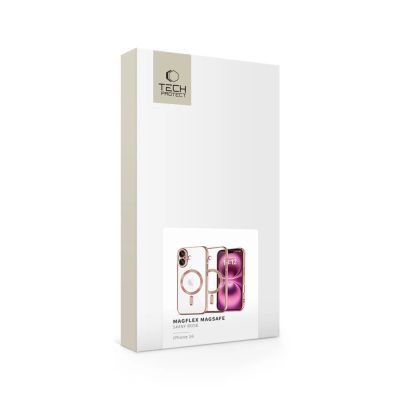 4. Etui Tech-Protect MagFlex MagSafena iPhone 16 - przezroczyste / różowe
