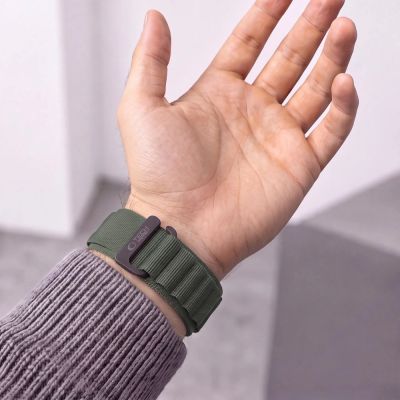 5. Pasek Tech-Protect Nylon Pro na Garmin Fenix 5X / 5X Plus / 6X / 6X Pro / 7X / 8 / 8 Pro / 9 / 9 Pro (47 mm) - zielony
