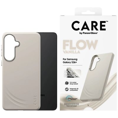 Etui CARE by PanzerGlass Flow Vanilla Qi na Samsung Galaxy S26+ - beżowe