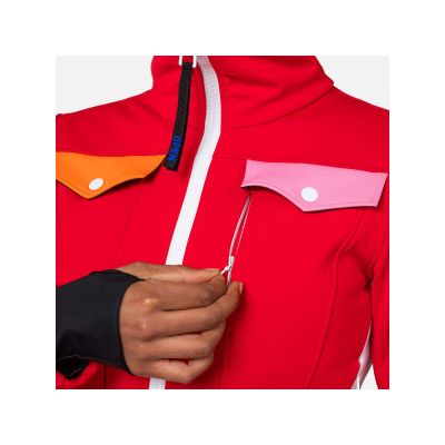 2. Kombinezon Rossignol W Sublim Insulated Overall czerwony
