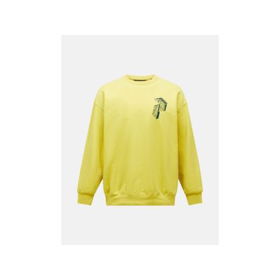 Bluza męska PEAK PERFORMANCE M Terry Graphic Crew kolor żółty